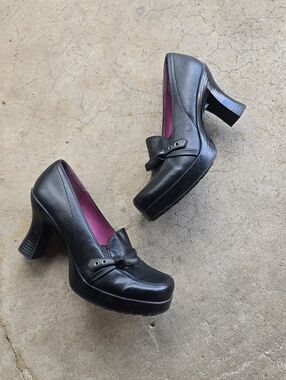 Vintage 90s Y2k No Boundaries Office Siren Secretary Librarian Indie Heels 8.5